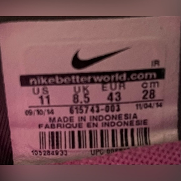 Nike LunarElement Womens Sz 11 Training Shoes Sneakers Purplish Pink 615743-003 - Picture 11 of 11